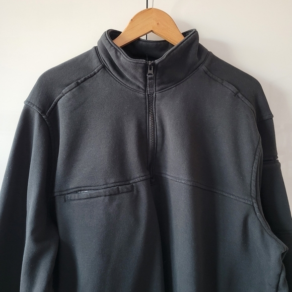 5.11 Tactical Black Quarter Zip Pullover Sweatshirt - Picture 3 of 15